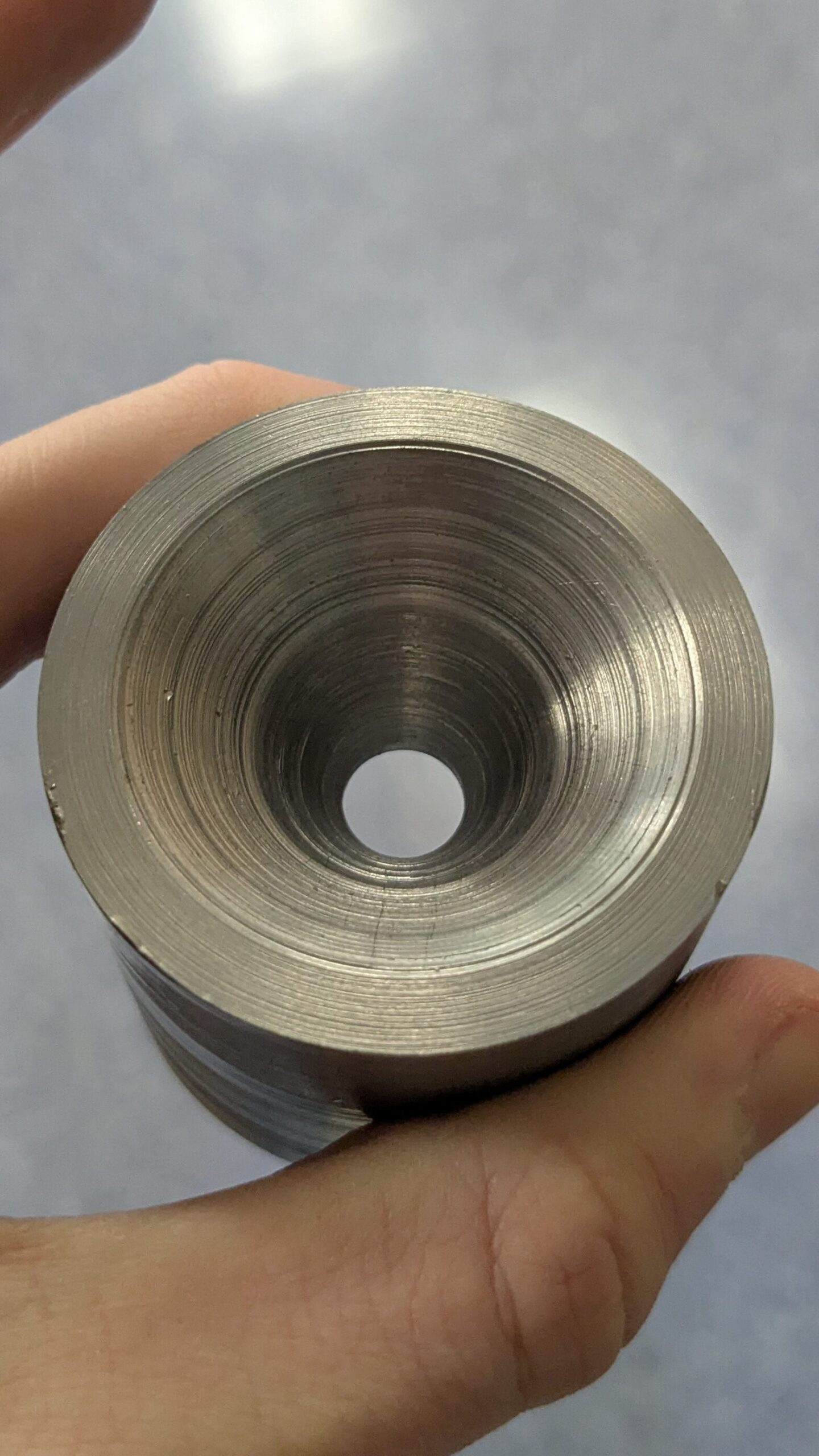 First Fully Lathe-Machined Convergent-Divergent Steel Nozzle!